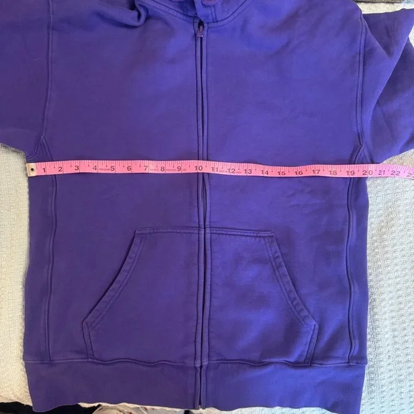 2/40 TNA Cozy Fleece Purple Boyfriend Fit Zip Up Hoodie - Women’s XS - Picture 6 of 7